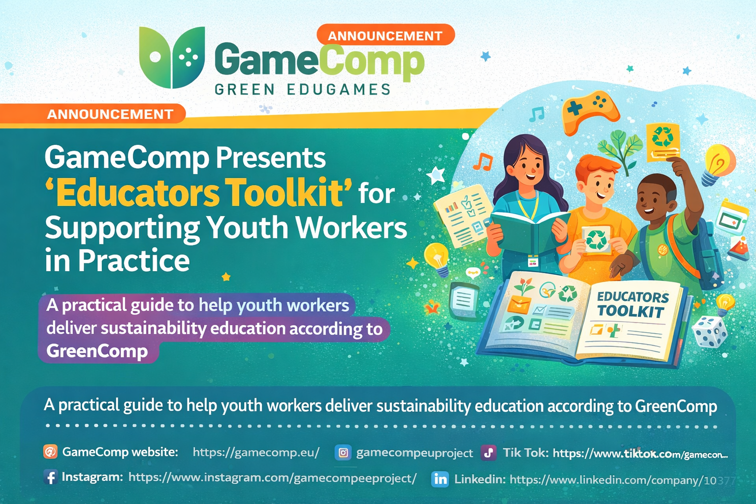 Το GameComp παρουσιάζει το «Εργαλείο για Εκπαιδευτικούς» για την υποστήριξη των εργαζομένων στον τομέα της νεολαίας στην πράξη